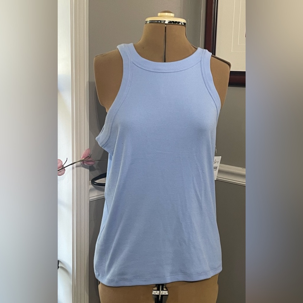 NWT LOFT sz XL Soft Blue Women's Tank Top